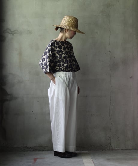 cavane キャヴァネ / Wide Cotton/Linen100 TrousersⅡ パンツ/ ca-25107