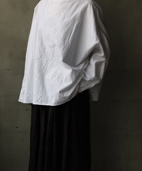 cavane キャヴァネ / Tunic long-sleeve Cotton100Jacquardシャツ / ca-26024