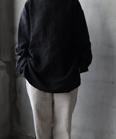 klauseクロイゼ / Sun-dried Linen C.S Shirt Middle Lengthシャツ/ kla-25012