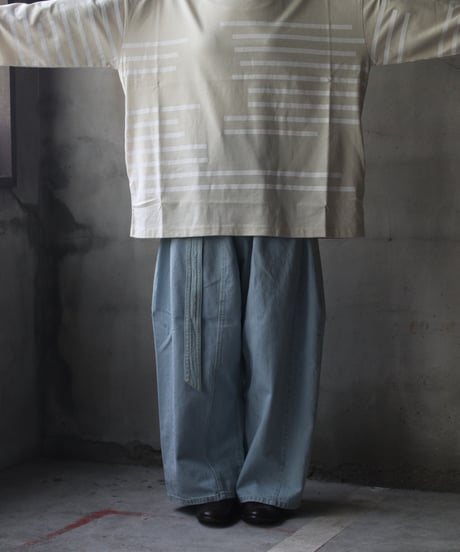 Dulcamaraドゥルカマラ / グリッチボーダーロンT UNISEX / dl-24015(D224-T1187)
