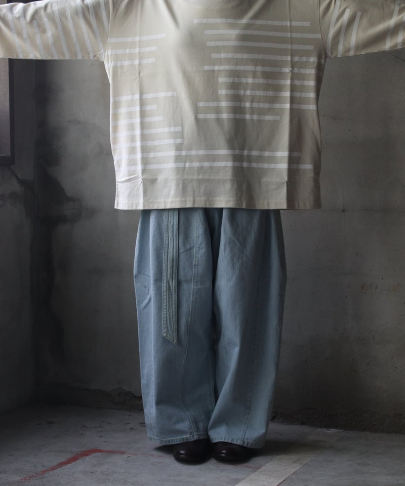 Dulcamaraドゥルカマラ / グリッチボーダーロンT UNISEX / dl-24015