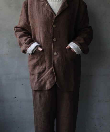 der antagonist デ アンタゴニスト / Belgian linen locksmith jacketジャケット /J30BLTB23/24