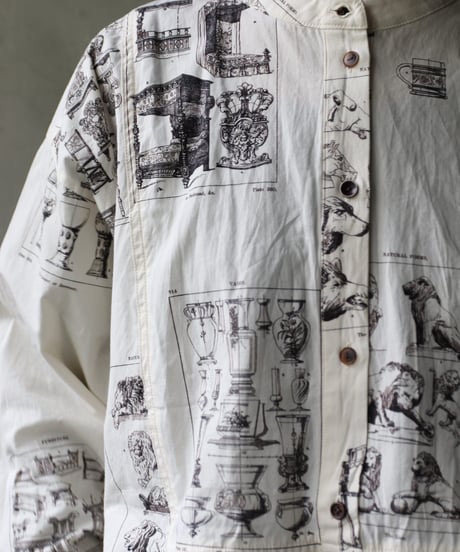 ALEKSANDR MANAMISアレクサンダーマナミ/ LES CREATURES TONGUE SHIRT ORNAMENTシャツ / am-25003
