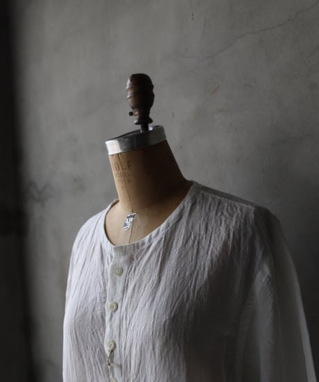 KLASICA クラシカ / Collarles Split Raglan Shirts "SH-044"シャツ / kl-26014