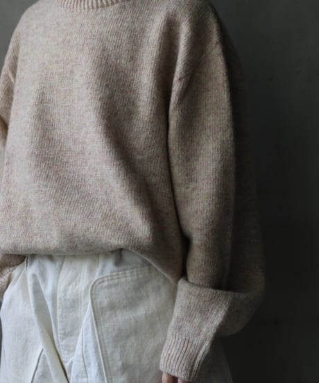 Euro select ユーロセレクト / cram-oxford crew neck knit pullニット/ cra-25001