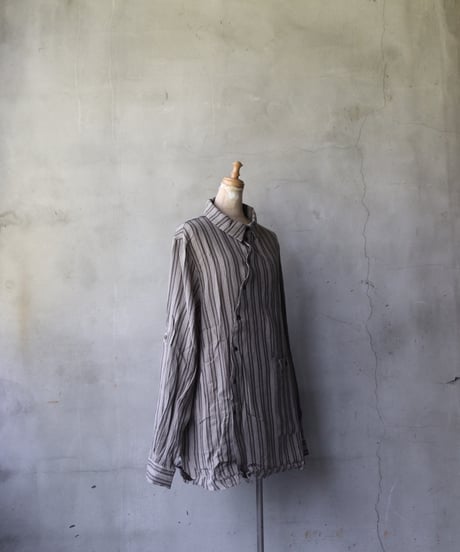 ALEKSANDR MANAMISアレクサンダーマナミ/ FOLD UP SLEEVE CREPE SHIRTシャツ / am-25005