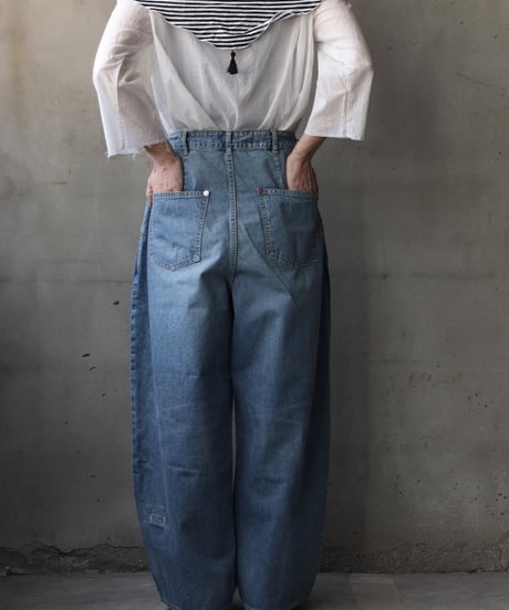 Dulcamaraドゥルカマラ / デニムシンプル2タックサイドPT UNISEX / dl-26008(D126-P553)