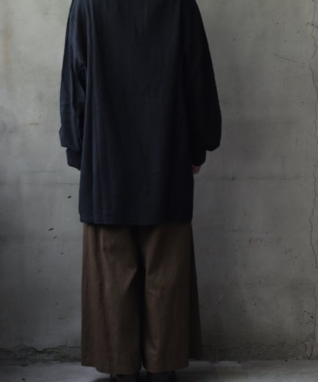 MAVRANYMA / Organic Low Cotton Henley Long-sleeve / Mav-24003