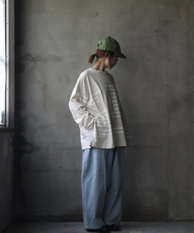 Dulcamaraドゥルカマラ / グリッチボーダーロンT UNISEX / dl-24015