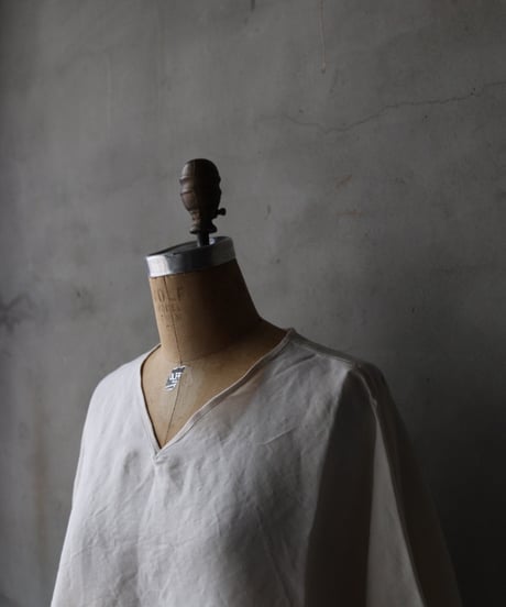 klauseクロイゼ / C.S Wide V Neck Shirt Washable Silk / kla-26020