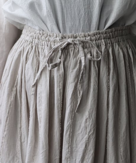 cavane キャヴァネ / Gatehered Petti Skirt Cotton100スカート/ca-25140