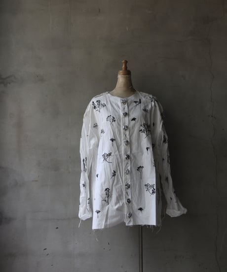 Cavalier Meiko Takahashi / Collarless garden shirt #39/ Me-23007