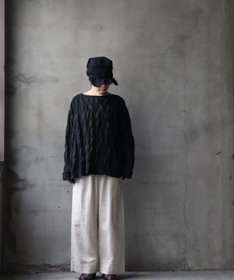 cavane キャヴァネ / St-Wide TrousersⅡ Cotton&Linenパンツ/ ca-26046