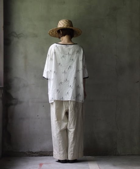 cavane キャヴァネ / Tunic half-sleeve Cotton/Linen100シャツ / ca-25081