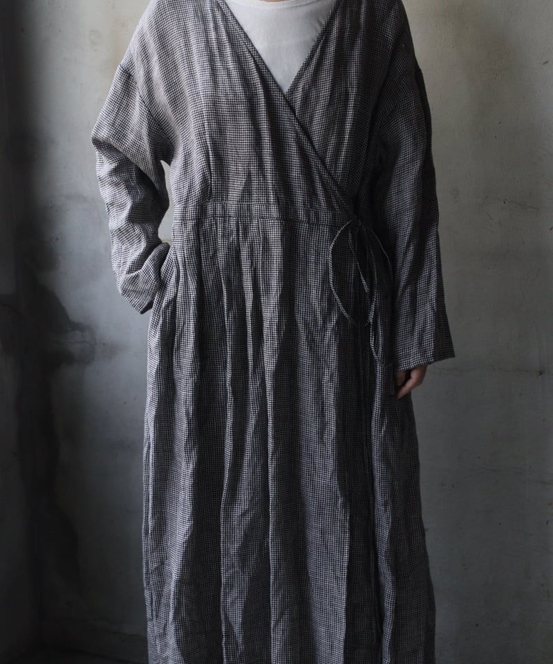 cavane キャヴァネ / Linen cache-cœur dressワンピース / ca