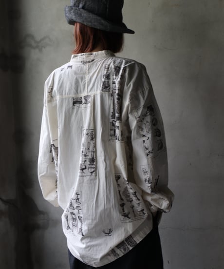 ALEKSANDR MANAMISアレクサンダーマナミ/ LES CREATURES TONGUE SHIRT ORNAMENTシャツ / am-25003
