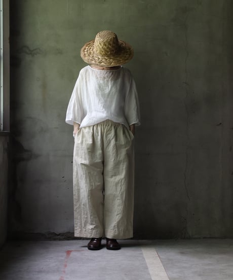 cavane キャヴァネ / Tunic half-sleeve Linen100シャツ / ca-25078