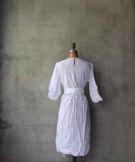 SCHA シャー/ Round Neck 3/4 Sleeve Dress Short "12B-OE" / Sc-24009 (Art#1796)