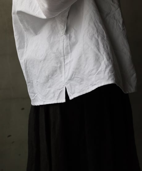 cavane キャヴァネ / Tunic long-sleeve Cotton100Jacquardシャツ / ca-26024