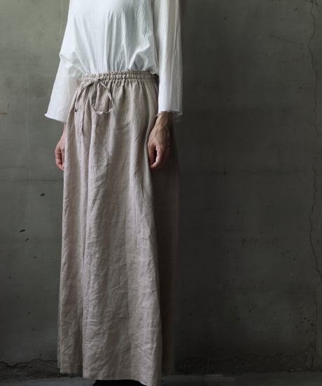 cavane キャヴァネ / Wide Petti Pants Linenパンツ/ca-25092