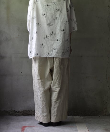 cavane キャヴァネ / Tunic half-sleeve Cotton/Linen100シャツ / ca-25082