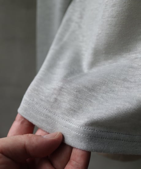cavane キャヴァネ / Linen Crew-Neck long sleeveT / ca-24112A