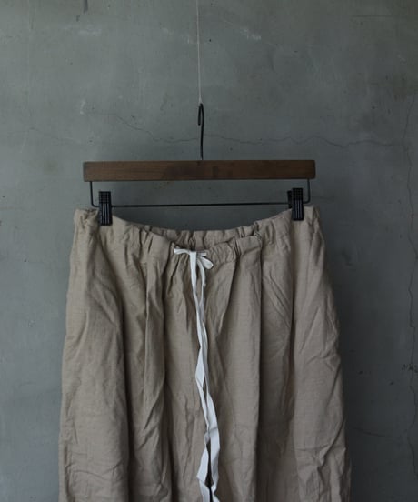 SCHA シャー/ Deep Pockets Wide Leg Pants Long-flannel-COTTON/CASHMERE-/Sc-24020 ( Art#1838)