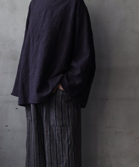 cavane キャヴァネ / Tunic long-sleeve Cotton&Woolシャツ / ca-25153