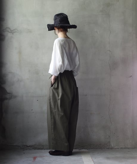 cavane キャヴァネ / Tunic half-sleeve Linen100シャツ / ca-25112