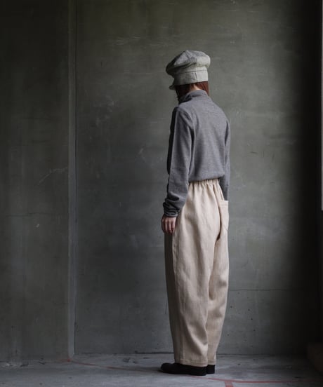 cavane キャヴァネ / Wool & Linen Wide easy-pantsパンツ/ca-24239