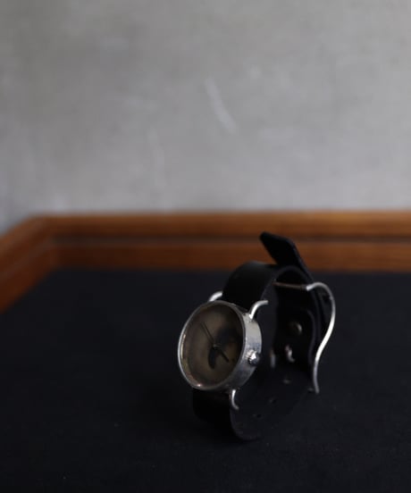 cavane Accessories / Silver925 Leather bangle watch" CIRCLE " 時計 / ca-25900