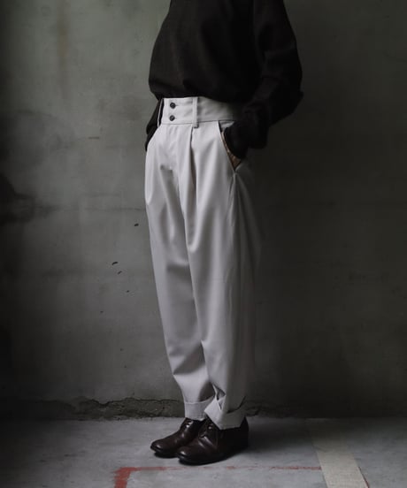cavane キャヴァネ / Wool Tuck trousersパンツ / ca-22117