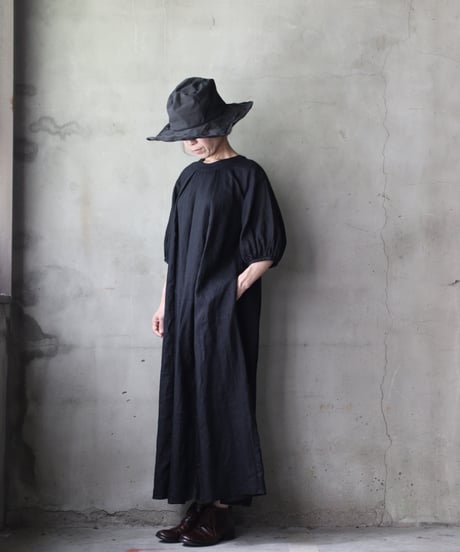 cavane キャヴァネ / Over Tuck Linen100 Dressワンピース / ca-25127