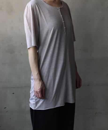daubドーブ / HENLEY NECK T-SHIRT CENTRAL SEAM Tシャツ / da-25011