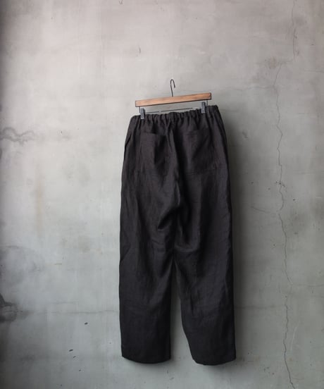 klauseクロイゼ / French Linen Glen Check Loose Fitting Tapered Wide 2 / kla-26034