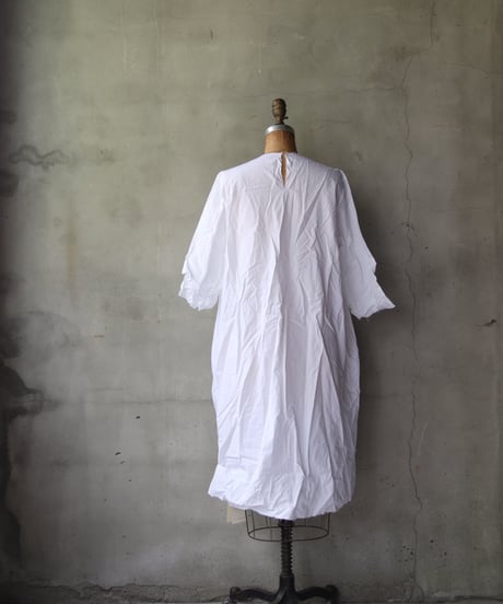SCHA シャー/ Round Neck 3/4 Sleeve Dress Short "12B-OE" / Sc-24009 (Art#1796)