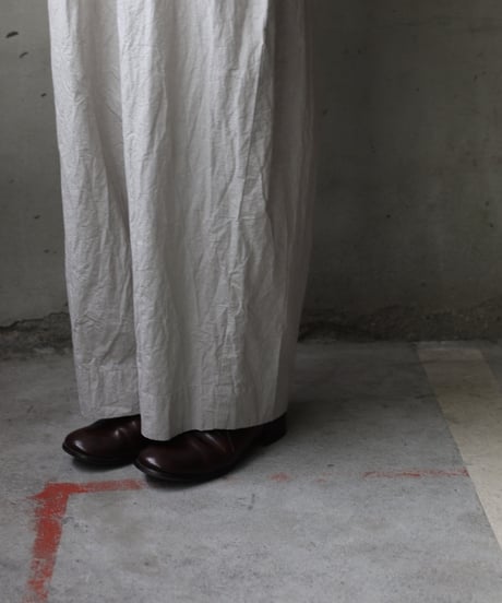 cavane キャヴァネ / Volume Wide Pants with Belt Cotton&Linenパンツ/ ca-26064