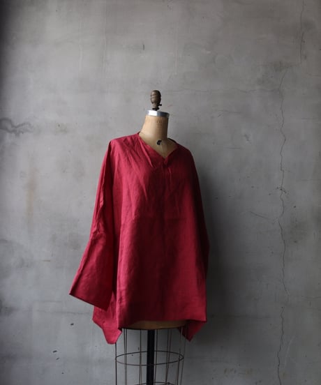 klauseクロイゼ / C.S Wide V Neck Shirt Belarus Linen / kla-26021