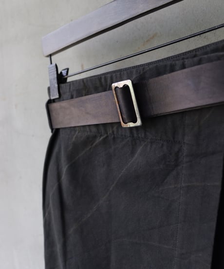 BIEK VERSTAPPEN / WRAP SKIRT WITH LEATHER BELTスカート /  Bie-25014(SK01-F)