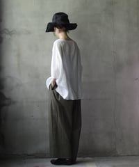 cavane キャヴァネ / Wide Cotton/Linen100 TrousersⅡ パンツ/ ca-25108