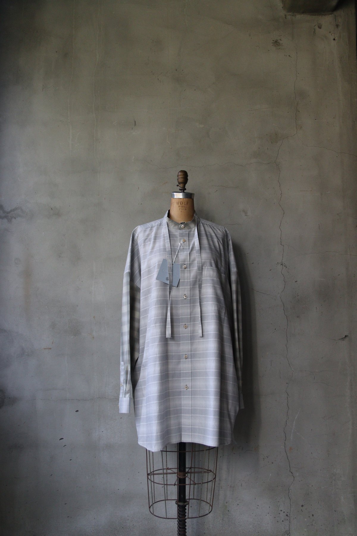 Dulcamara ドゥルカマラ / バンドカラーコードシャツSHIRT UNISEX / d