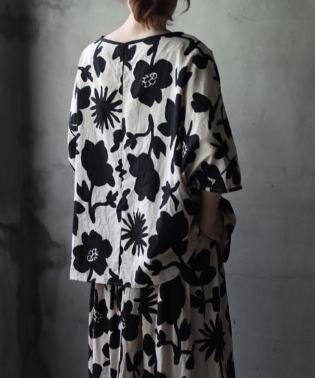 cavane キャヴァネ / Tunic half-sleeve Cotton/Linen100シャツ / ca-25080