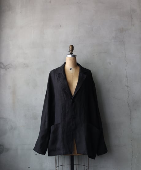 klauseクロイゼ / 天日干し綾Twill Linen Tailored Jacketジャケット/ kla-26031
