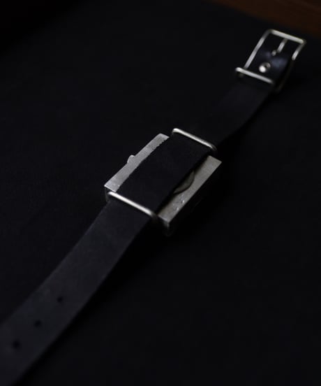 cavane Accessories / Silver925 Leather bangle watch" SQUARE " 時計 / ca-25950
