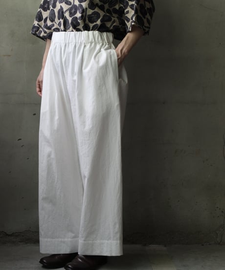 cavane キャヴァネ / Wide Cotton/Linen100 TrousersⅡ パンツ/ ca-25107