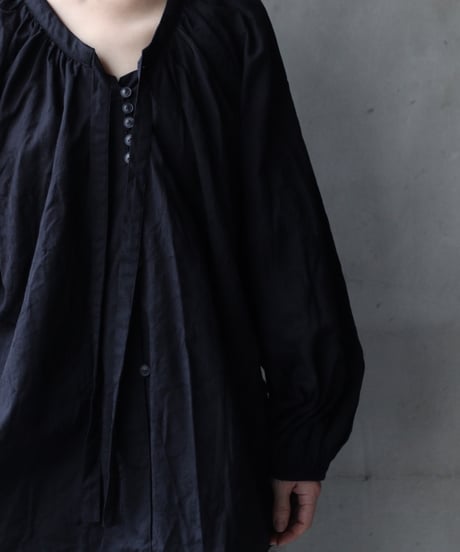 cavane キャヴァネ / Raglan puff-sleeve blouse Jacquardブラウス / ca-26022