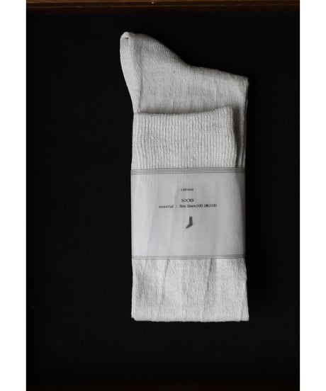 cavane キャヴァネ / Linen socksリネンソックス / ca-22805