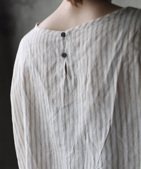 cavane キャヴァネ / Tunic long-sleeve Linen100シャツ / ca-26086