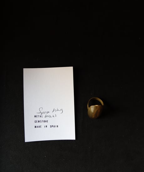 Atelier Inscrire アトリエ インスクリール / COSTUME JEWELLERY SPOON RINGリング / At-25017