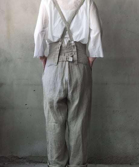 daubドーブ / SUSPENDER PANTS LINEN100パンツ / da-26002(PT31/T101)